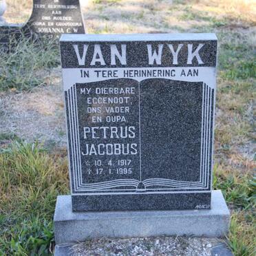 WYK Petrus Jacobus, van 1917-1995
