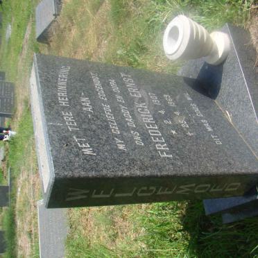 WELGEMOED Frederick Ernst 1907-1969