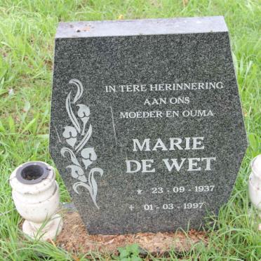 WET Marie, de 1937-1997