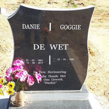 WET Danie, de 1954-2017 &amp; Goggie 1956-
