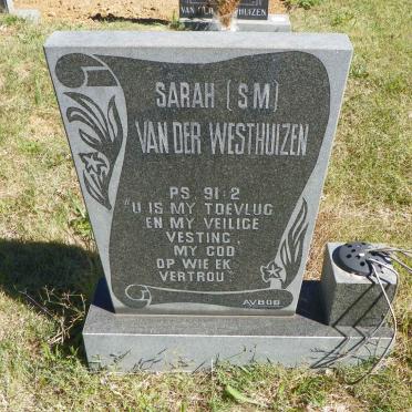 WESTHUIZEN S.M., van der