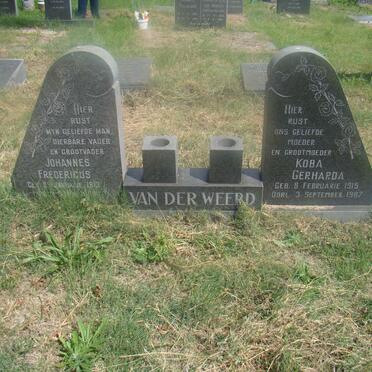 WEERD Johannes Fredericus, van der 1913-1969 &amp; Koba Gerharda 1915-1987