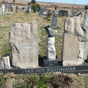 WESTHUIZEN Piet, van der 1942-2002