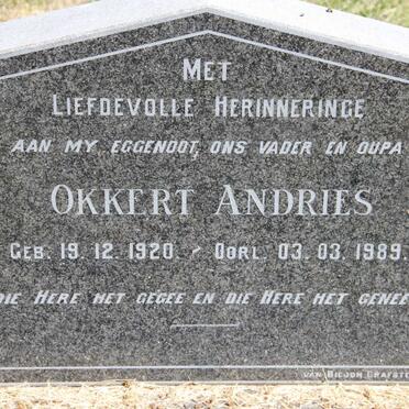 WYK Okkert Andries, van 1920-1989