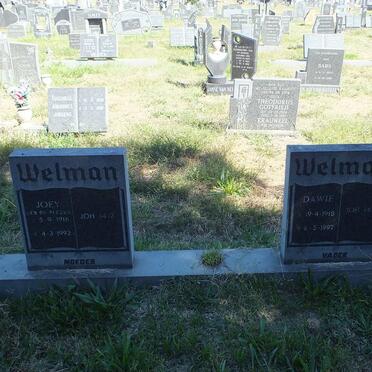 WELMAN Dawie 1918-1997 &amp; Joey DU PLESSIS 1916-1992