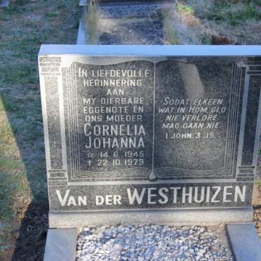WESTHUIZEN Cornelia Johanna, van der 1945-1979