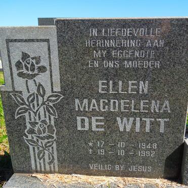 WITT Ellen Magdelena, de 1948-1992