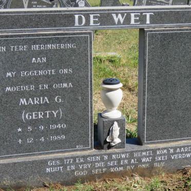 WET Maria G, de 1940-1989