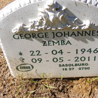ZEMBA George Johannes 1946-2011