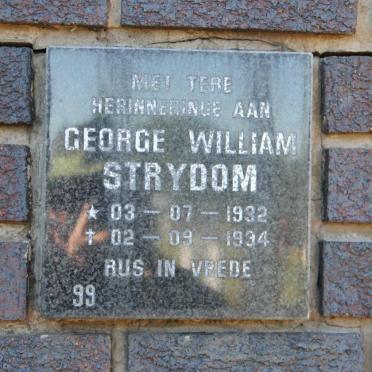 STRYDOM George William 1932-1994