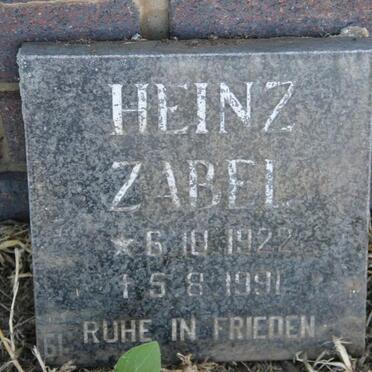 ZABEL Heinz 1922-1991