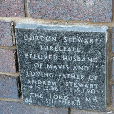 THRELFALL Gordon Stewart 1936-1990