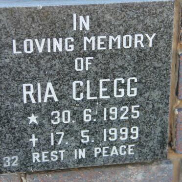CLEGG Ria 1925-1999