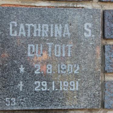 TOIT Cathrina S., du 1902-1991