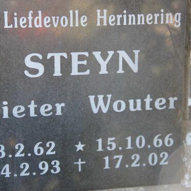 STEYN Pieter 1962-1993 :: STEYN Wouter 1966-2002