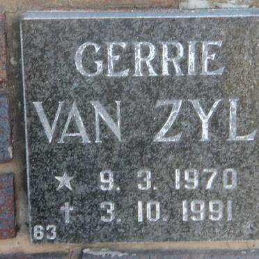 ZYL Gerrie, van 1970-1991
