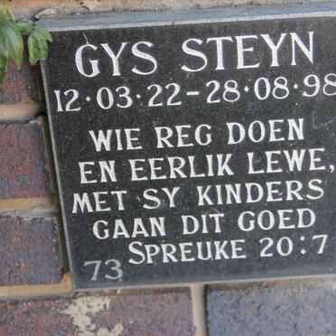 STEYN Gys 1922-1998
