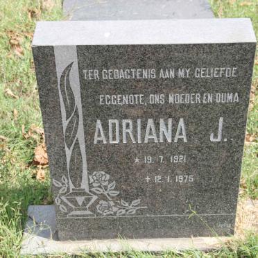 ? Adriana J. 1921-1975