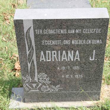 ? Adriana J. 1921-1975