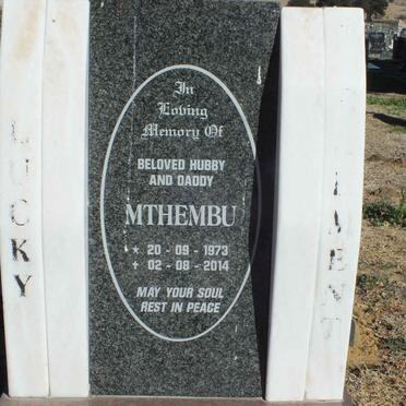 ? Mthembu Lucky ?ment 1973-2014
