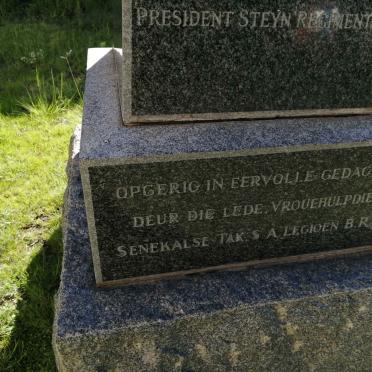 6. Senekal Free Church World War II Memorial