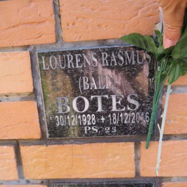 BOTES Lourens Rasmus 1928-2016