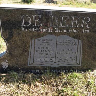BEER Renier Petrus, de 1918-2001 &amp; Alida Elizabeth 1917-1999