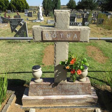 BOTHA Nicolaas Jacobus 1921-2016 &amp; Dorothea Talitha 1925-2015