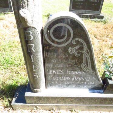 BRITS Lewies Hendrik Leonard 1938-1996