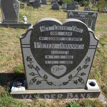 BANK Pieter Johannes, van der 1955-1988