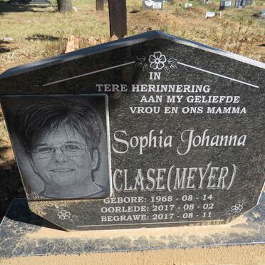 CLASE Sophia Johanna nee MEYER 1968-2017