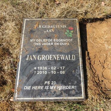 GROENEWALD Jan 1936-2010