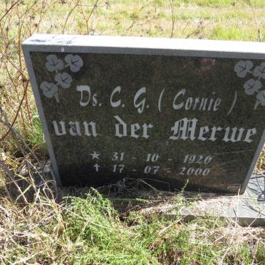 MERWE C.G., van der 1920-2000