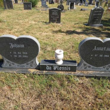 PLESSIS Johann, du 1959-2005 &amp; Annatjie 1966-
