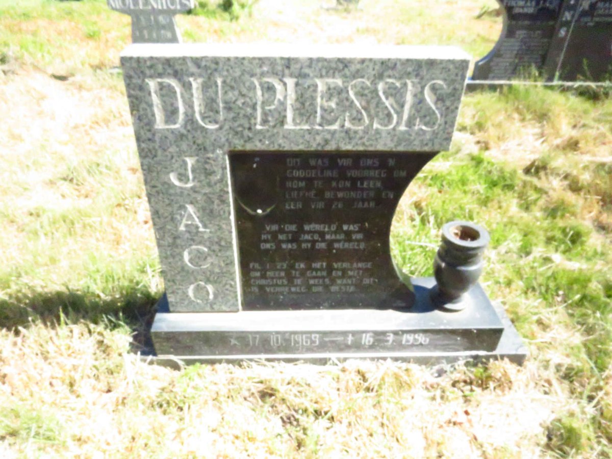 PLESSIS Jaco, du 1969-1996
