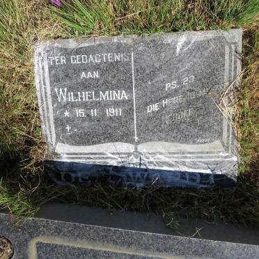 SWARDT Wilhelmina, de 1911-