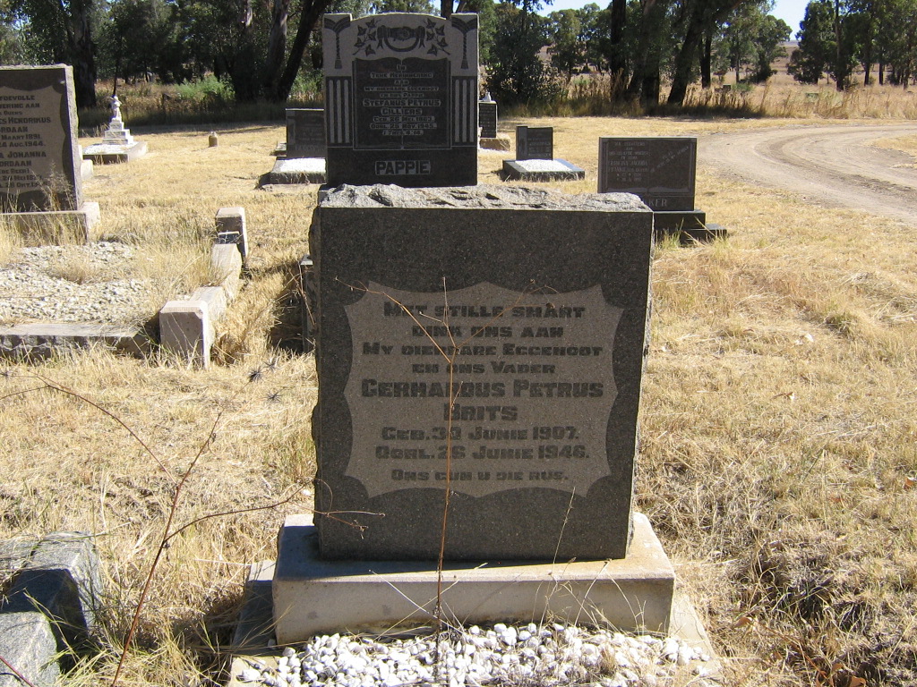 BRITS Gerhardus Petrus 1907-1946