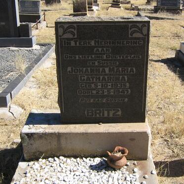 BRITZ Johanna Maria Catharina 1935-1947