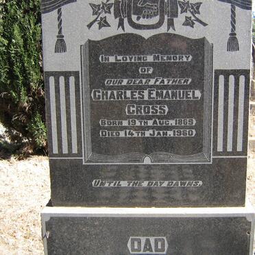 CROSS Charles Emanuel 1869-1960