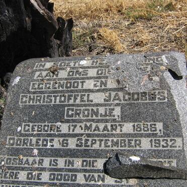 CRONJE Christoffel Jacobus 1886-1932