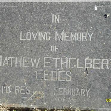 EEDES Mathew Ethelbert ?-1940