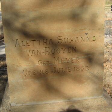 ROOYEN Alettha Susanna, van nee MEYER 1952-