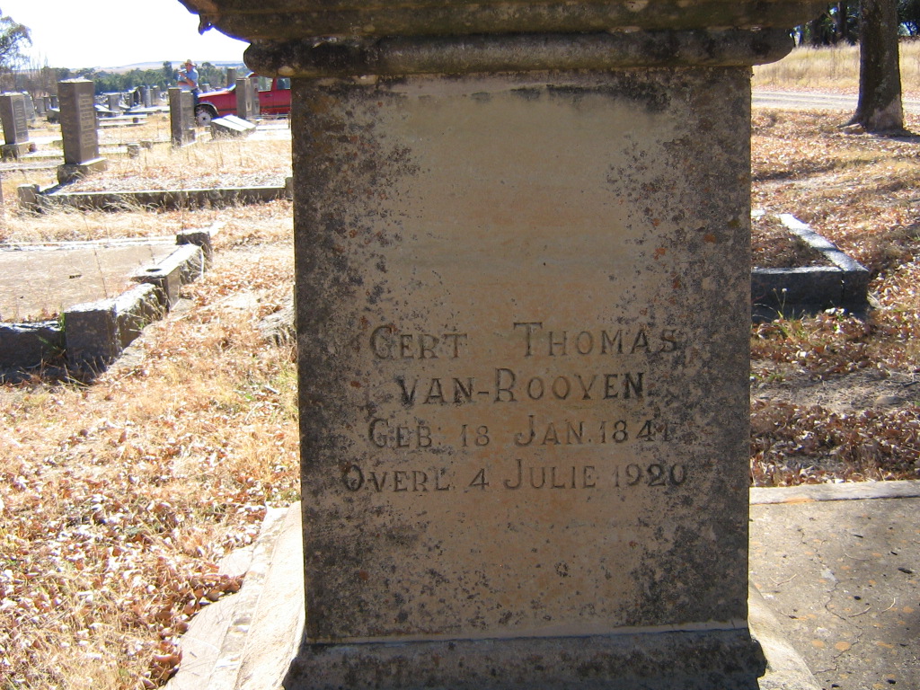 ROOYEN Gert Thomas, van 1841-1920