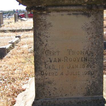 ROOYEN Gert Thomas, van 1841-1920