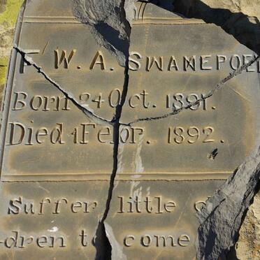 SWANEPOEL F.W.A. 1891-1892