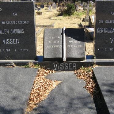 VISSER Willem Jacobus 1914-1976 &amp; Gertruida Jacoba Beyers 1915-1992