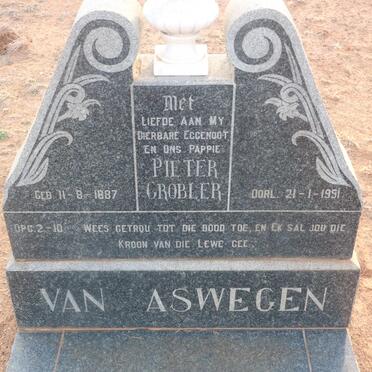 ASWEGEN Pieter Grobler, van 1887-1951