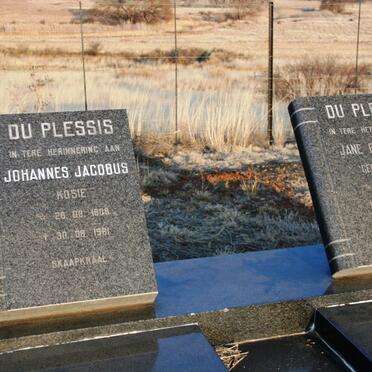 PLESSIS Johannes Jacobus, du 1908-1981 &amp; Jane Elizabeth SCHUTTE 1912-1987
