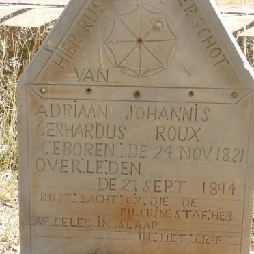 ROUX Adriaan Johannis Gerhardus 1821-1894