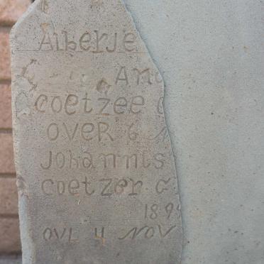 COETZEE Alberje Andria  -1902 :: COETZER Johannis 1899-